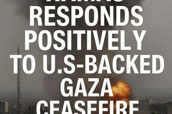 Gaza Ceasefire proposal : Hamas Responds Positively to U.S.-Backed Ceasefire Proposal Gaza ceasefire proposal